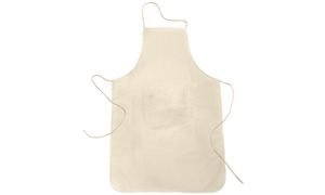 Glorex Cotton Apron Natural 60 x 90 cm, White, 60x90cm