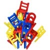 Point Games Stacking Tower Balancing Game, Party Favor Stacking Toys - Pile-Up Suspend Family Games for Kids. (18 Chairs Toys Set)