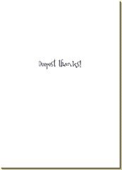 Snorkel Dog Funny Thank You Card
