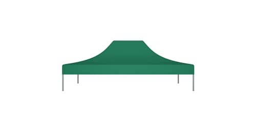 Partyzelt-Dach 4,5x3 m Grün 270 g/m² Gartenbauten Pavillon-Rahmen Dächer für Pavillions stabil – Bild 5