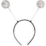 NNasell Crazy Martian Antenna Headband Boppers - Funny Party Accessory Costume addon (Silver)