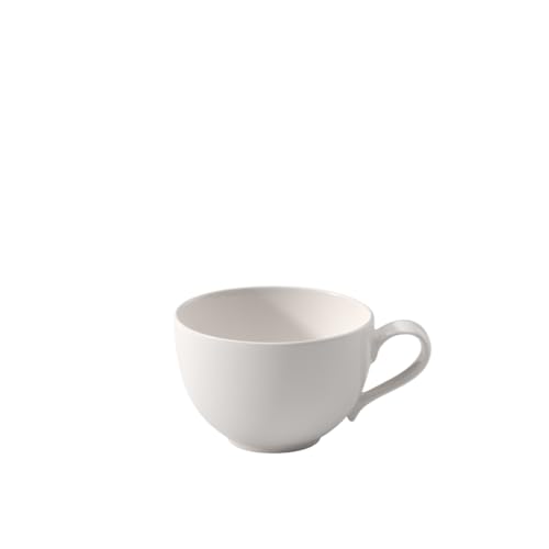 Villeroy & Boch - New Cottage Basic Coffee Cup, Simple Premium Porcelain Cup in White, Timeless and Clear Design, Dishwasher Safe, 250 ml