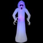 Home Accents Holiday 73796 5 ft. Inflatable Frightened Ghost MD Black Light - Thumbnail 4