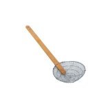 Thunder Group SLSKR008 Bamboo Handle Skimmer, 8-Inch