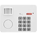105DB Password Wireless Home Security Emergency Keypad Alarm Siren, Zerone 105° Alarm PIR Motion Sensor Detectors Door Window Home Security System