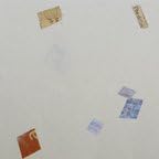 Handmade Decorative Natural White Printable Paper with Recycled Newspaper cuttings (Set of 50), (90gsm, 8.5"x11")