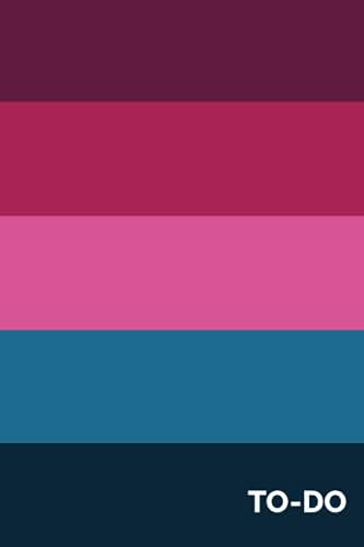 To-Do (6x9 Checklist Journal): 120 Daily Lined To-Do Lists with Checkboxes - Pink and Blue Striped (Daily To-Do List Notebook Journals)
