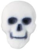 Skull Edible Sugar Decons-Spooky Skull Sugar Dec-ons are packaged in a set of 12.