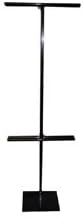 Black Adjustable Banner Stand Adjusts 48"-92"H is 24"W