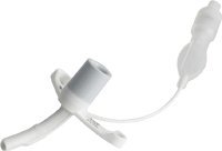 Smiths Medical ASD 67P055 Silicone Tracheostomy Tube, V-Neck Flange, 46 mm Length, 5.5 mm Inside Diameter, 8 mm Outside Diameter