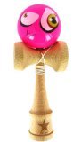 Super Kendama With Big Pink Face Ball And Extra String