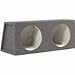 Scosche SE102CC 10-Inch Dual Subwoofer Enclosure (Grey/Black)