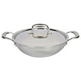 VINOD Platinum TRIPLY Stainless Steel 304 Grade KADAI with LID