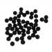 Dovewill 50 Pieces Round Soft Rubber Beads Carp Fishing Beans Rig Accessory Tackle - Black, as described