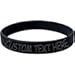 Body Candy Customizable Black Silicone Style 2 Stretch Custom Personalized Message Bracelet
