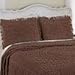 Collections Etc Calista Chenille Floral Design Pillow Sham with Fringe Border, 20