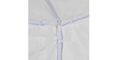 Festzelt mit 6 Seitenwänden Gartenbauten Pavillons und Partyzelte stabil Weiß 2x2 m – Bild 5