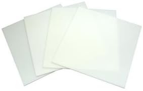 System 96 6inch White Glass Squares - 4 Pack