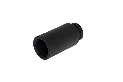 GEDORE red Impact wrench socket, Socket, 1/2 12.5 mm drive, Hex, AF 27 mm, Long, Machine-operated, Automotive, R63002715