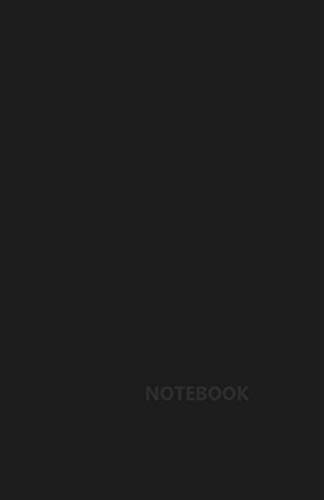NOTEBOOK: BLACK NOTEBOOK, 300 PAGES, 5.06x7.81 (12,85cm x 19,84cm), PAPER WRITING NOTEBOOK/JOURNALS/DIARY