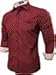 Neleus Men's Long Sleeve Button Down Casual Shirts,501# Burgundy & Red (Skull),L