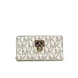 Michael Kors Hamilton Signature Continental Vanilla Wallet