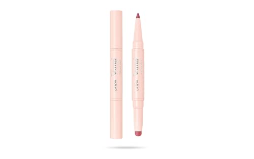 Pupa Creamy Duo Lippenstift (008 Vintage Rose) contourstift & briljante lippenstift voor vollere en vollere lippen - verkrijgbaar in 12 kleurvarianten