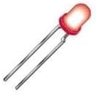 Standard LEDs - Through Hole Red, 660nm 2.0mcd, 1.0mA (5 pieces)