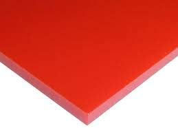 1/8" Light Red cast Acrylic Sheet (Plexiglass Size: 48" x 96")