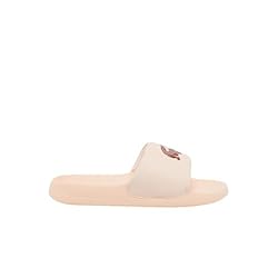 Lacoste Women's Serve Slide, Peach Croc, 9