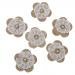 MagiDeal Hessian Burlap Lace Flowers Bridal Wedding Craft DIY Making Decoration Pack of 6
