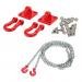 Jili Online RC Climbing Truck 1/10 Scale Accessories Tow Hooks Trailer Chain for RC Axial SCX10 RC4wd D90