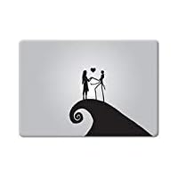 Nightmare Before Christmas Jack Skellington and Sally Apple Macbook Decal Vinyl Sticker Apple Mac Air Pro Retina Laptop sticker