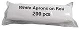 REAL ACCESSORIES Premium Disposable Aprons On a Roll 200 Pack White 69x117 cm view 5