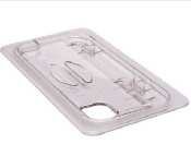 Cambro Clear Camwear 1/6 Size Notched Food Pan FlipLid
