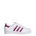 adidas Originals Kids' Superstr Foundation, White/Pink/White, 4 M US Big Kid