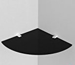 Expression Products Acrylic Corner Shelf tough 5mm acrylic - size 200mm - approx 8", Free Trolley Token Material Sample Included per Shipment - Black