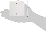 Merriway BH02676 2 Pcs Single Electrical Dummy Plate White Plastic 85x85mm view 4