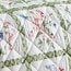Collections Etc Summer Breeze Floral Lattice Reversible Lightweight Quilt - Seasonal Décor, Green, Full/Queen