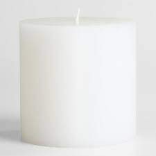 Pillar White Smokeless Candle White Round Pillar Candles for Diwali/Decoration 3 * 3