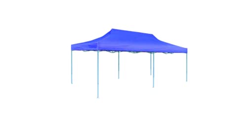 Pop-Up-Partyzelt Faltbar Gartenbauten Pavillons und Partyzelte stabil Blau 3×6 m – Bild 6