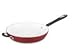 Cuisinart Elements Open Skillet with Helper Handle, 12-Inch, Red