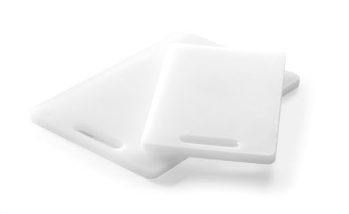 HENDI Cutting board with handle, white, 250x150x(H)10 mm