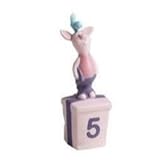 Pooh & Friends FIVE is for friendships that Never End Piglet Porcelain Figurine#5 Cake Topper