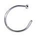 Body Candy Stainless Steel Nose Stud Hoop 18 Gauge 5/16
