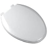 PROFLO PFTSEC2000 Elongated Closed-Front Toilet Seat with Quick Release and Easy Clean - Biscuit