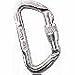Omega Pacific Carabiner D, Screw Locking, USA Made, ISO Cold Forged Aircraft Aluminum Alloy for Climbing, Safety, Rescue, Industrial, and Arborist Uses