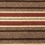 Stripe Berber 10-Ft Long High Traffic Skid-Resistant Floor Runner Rug, Brown, 20 X 120