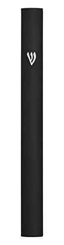 A&S Mezuzot Alumium Mezuzah Case in Silver Shin Design Weatherproof Door Mezuza Judaica Art for Home Blessing (Black, 7 Inches)