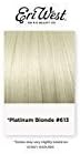 Eri West Clip-in Invisible Ponytail Extension Futura Fiber Ponytail 120g - Yaki Straight 18" Platinum Blonde